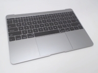 MacBook 12" Retina Top Case with Keyboard, Space Gray, Mid 2017