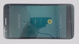 Alcatel Allura 5056O Cellphone (Silver 16GB) AT&T CRACKED GLS