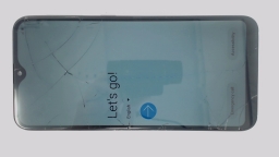 Samsung Galaxy A10e SM-A102U (Gray 32GB 2GB) MetroPCS CRACKED BLUE TINT