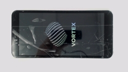 Vortex HD55 Cellphone (White 16GB 1GB) Unknown Carrier CRACKED GLAS/WORN REAR