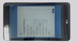 LG G Pad F2 8.0" Tablet LK460 (Black 16GB 2GB) Sprint BROWN LCD/SCRATCHED