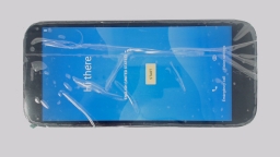 Blu View 2 B130DL Cellphone (Black 32GB 2GB) Tracfone CRACKED/WORN REAR