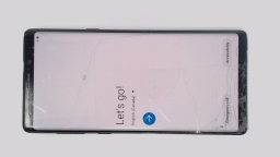 Samsung Galaxy Note 9 SM-N960W Cellphone (Black 128GB6GB) Rogers CRACKED/BURN