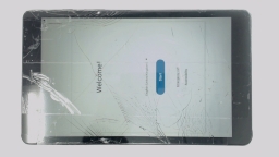 Samsung Galaxy Tab A SM-T295 (Black 32GB 2GB) Unknown Carrier CRACKED/BROWN