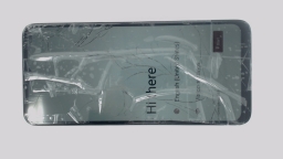 TCL K24 T434D Cellphone (Black 64GB 4GB) Tracfone CRACKED GLAS