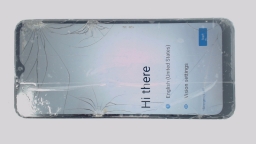 REVVL 6 TMAF025G Cellphone (Blue 64GB 4GB) T-Mobile CRACKED/RESIDUE