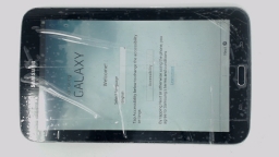Samsung Galaxy Tab 3 SM-T217S 7" Tablet (Black 16GB 2GB) Sprint CRACKED