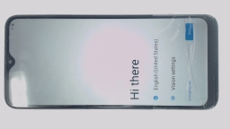 REVVL 6 Pro TMAF035G Cellphone (Gray 128GB 6GB) T-Mobile CRACKED/SCRATCHED