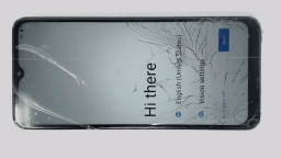 T-Mobile REVVL 7 TMRV075G Cellphone (White 128GB 6GB) MetroPCS CRACKED