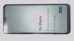 Wingtech REVVL 7 TMRV075G Cellphone (White 128GB 6GB) T-Mobile CRACKED