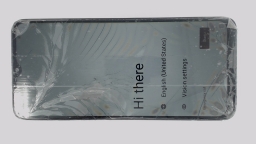 TCL K24 T434D Cellphone (Black 64GB 4GB) Tracfone CRACKED GLAS/BAD LCD