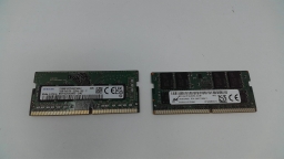 Lot of 2 PC4 16GB DDR4 SODIMM 3200AA and 2400T Laptop Memory
