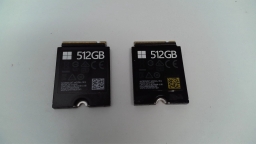 Lot of 2 512GB Microsoft 1912 NVMe PCIe Gen3 x4 M.2 2230 Surface Laptop SSD