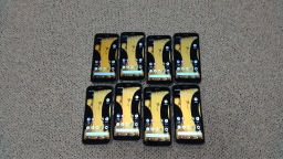 Lot of 8 Working CAT S62 128GB T-Mobile Rugged Android Smartphone