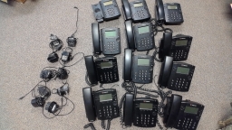 Lot of 12 Polycom VVX 300 IP Phone 2201-46135-001 VVX300 POE